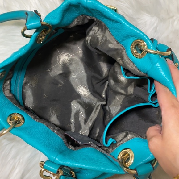 ♥️Preloved♥️ Vince Camuto Turquoise Cris-SA Group Satchel - Picture 3 of 16